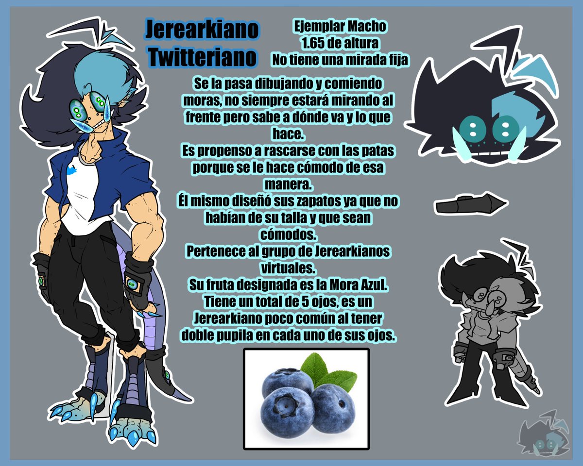JTwets's tweet photo. Aquí les presento al avatar de la cuenta!
Se llama Jerearkian
Su nombre clave es Jerearkiano Twitteriano
Creo que son un poco obvios los rasgos aliens
Ya mañana muestro la ficha de la raza Jerearkiana, así que disfruten :] https://t.co/RziZBpiiCA