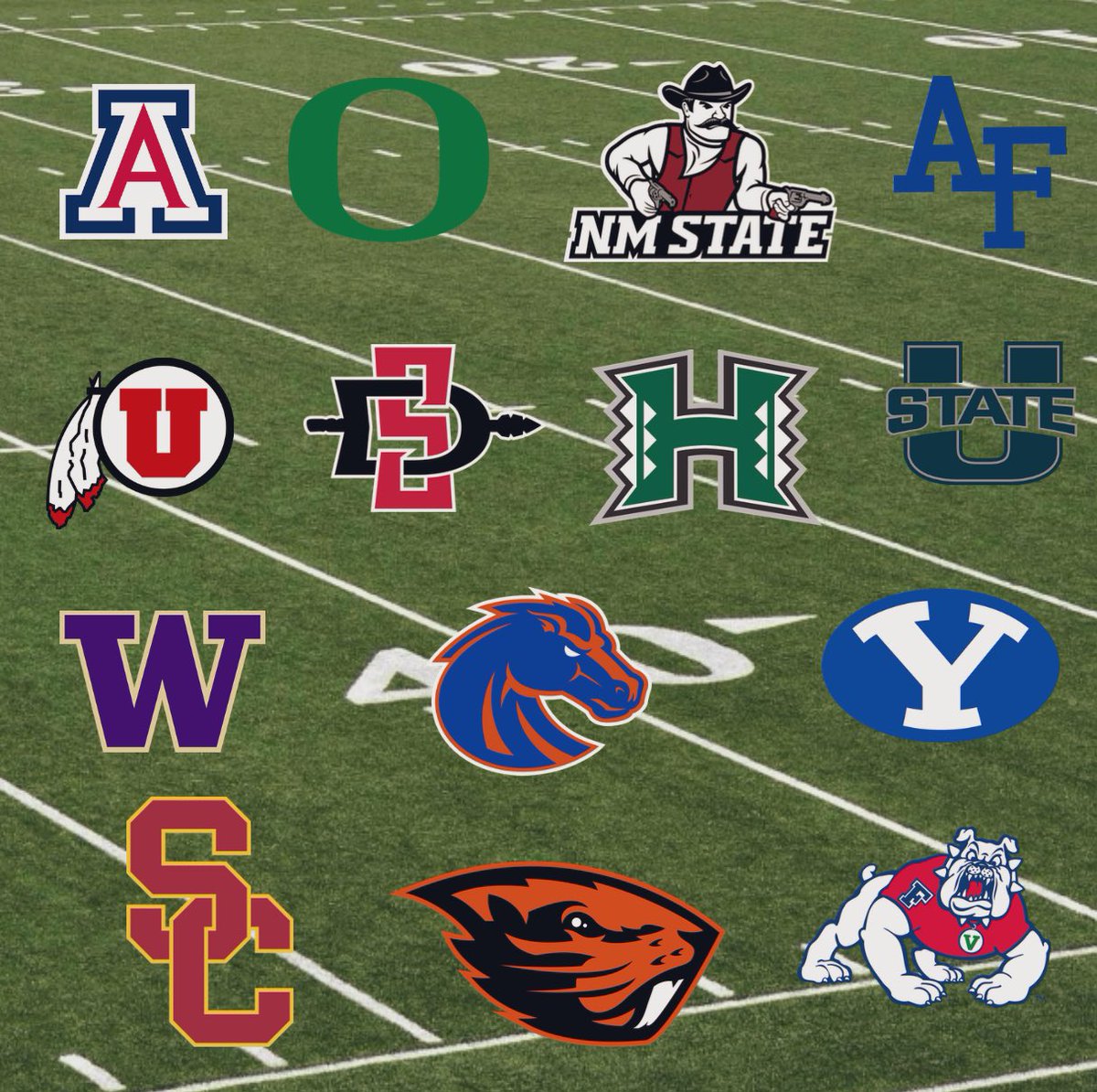 Football teams from the West that have had a 10 win season in the last 5 years. Retweet this if your team made the list!