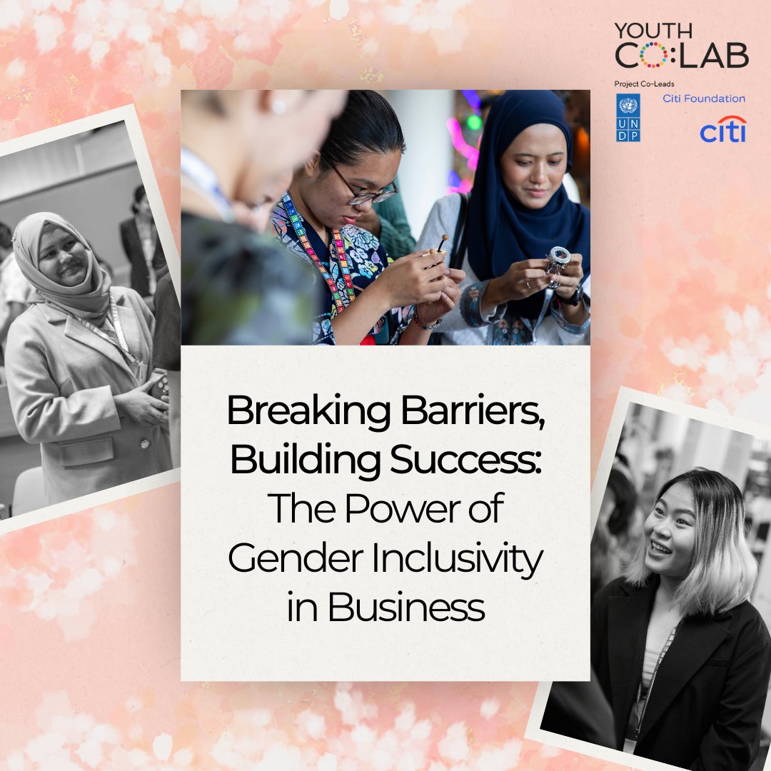 Check out our latest blog: 'Breaking Barriers, Building Success: The Power of Gender Inclusivity in Business' Learn how young entrepreneurs can #InvestInWomen through their organizational leadership and their solutions. 🔗undp.org/asia-pacific/b… #IWD2024