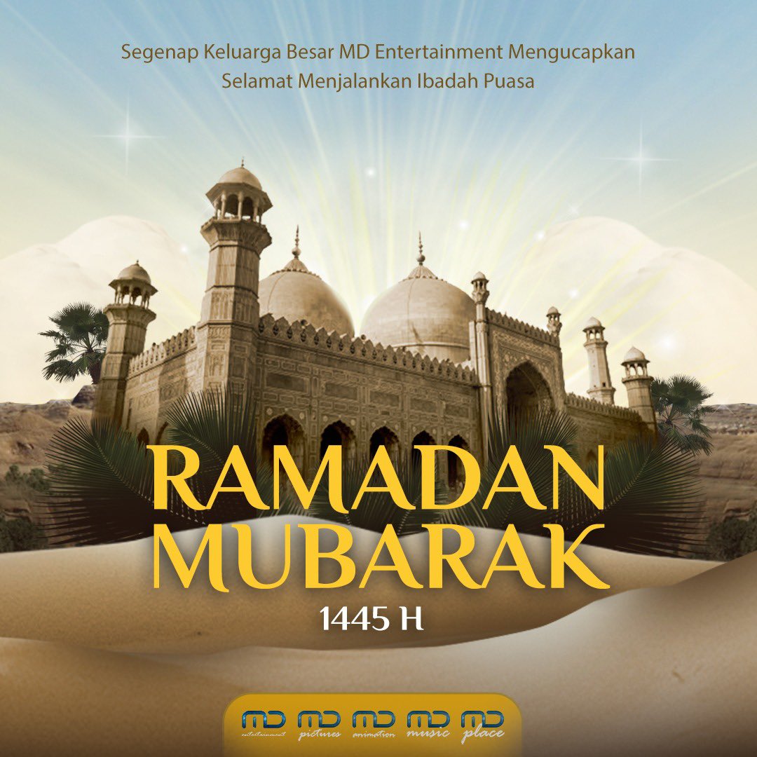 MDPictures's tweet photo. Marhaban Ya Ramadan! ๐
Selamat menunaikan ibadah puasa bagi yang menjalankan di bulan yang penuh rahmat ini.
#RamadanMubarak
#MDEntertainment
#MDPictures
#MDMusic
#MDAnimation https://t.co/24wMqZvPjS