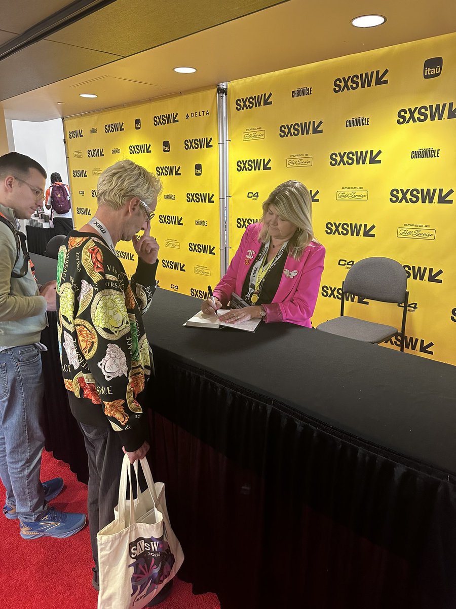 My book signing was @unstoppableweb !!!! Books sold out in minutes at @sxsw !!!! PS. @matthewegould wrote the closing word, @CathyHackl wrote the foreword!!!!!