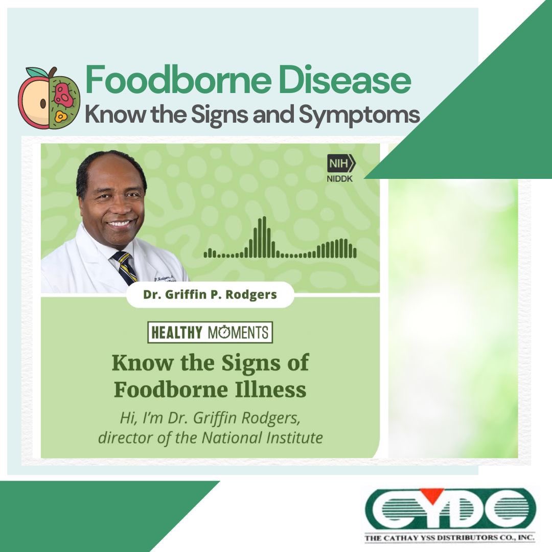 CathayYSS's tweet photo. Can you spot the signs and symptoms of #FoodPoisoning? 💚 #CathayYSSCares
Food poisoning affects millions of people each year. Common symptoms of food poisoning include abdominal pain, bloody or black stools, signs of dehydration and fever. #CathayYSS #CYDC https://t.co/7SSVwjVMUk