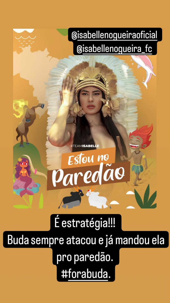 A estratégia é eliminar quem está com ela na mira todo o tempo. 
Vão sentir as correntezasdo rio Amazonas. 
#ForaBuda 
#BBB24