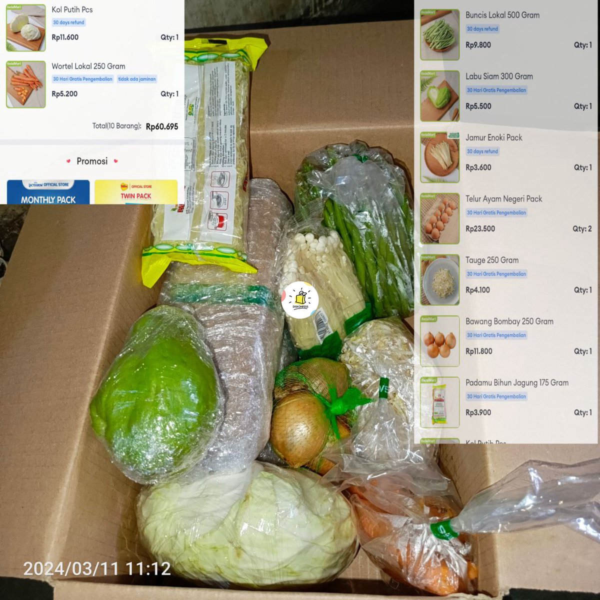 discountfess's tweet photo. Pamer hari-hari co sayur mayur pk vc lzd 25/100 plus potong koin semua jd 60k aja 😍🥰 https://t.co/TXKEuJZgPJ