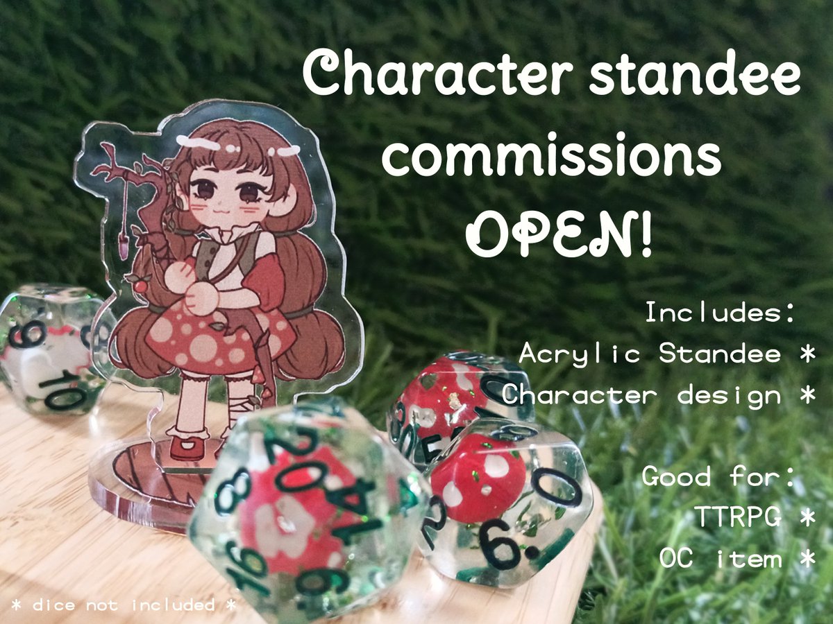 artbykofi's tweet photo. Hey you 🫵 do you play TTRPG and have no proper token? I gotchu 🤝
I'm opening a small batch of standee commissions for DnD and/or if you just want a mini standee of your OC 🫶
DM or comment if you have any questions!
Also, PH only 🙏✨ https://t.co/fTputFVuUX