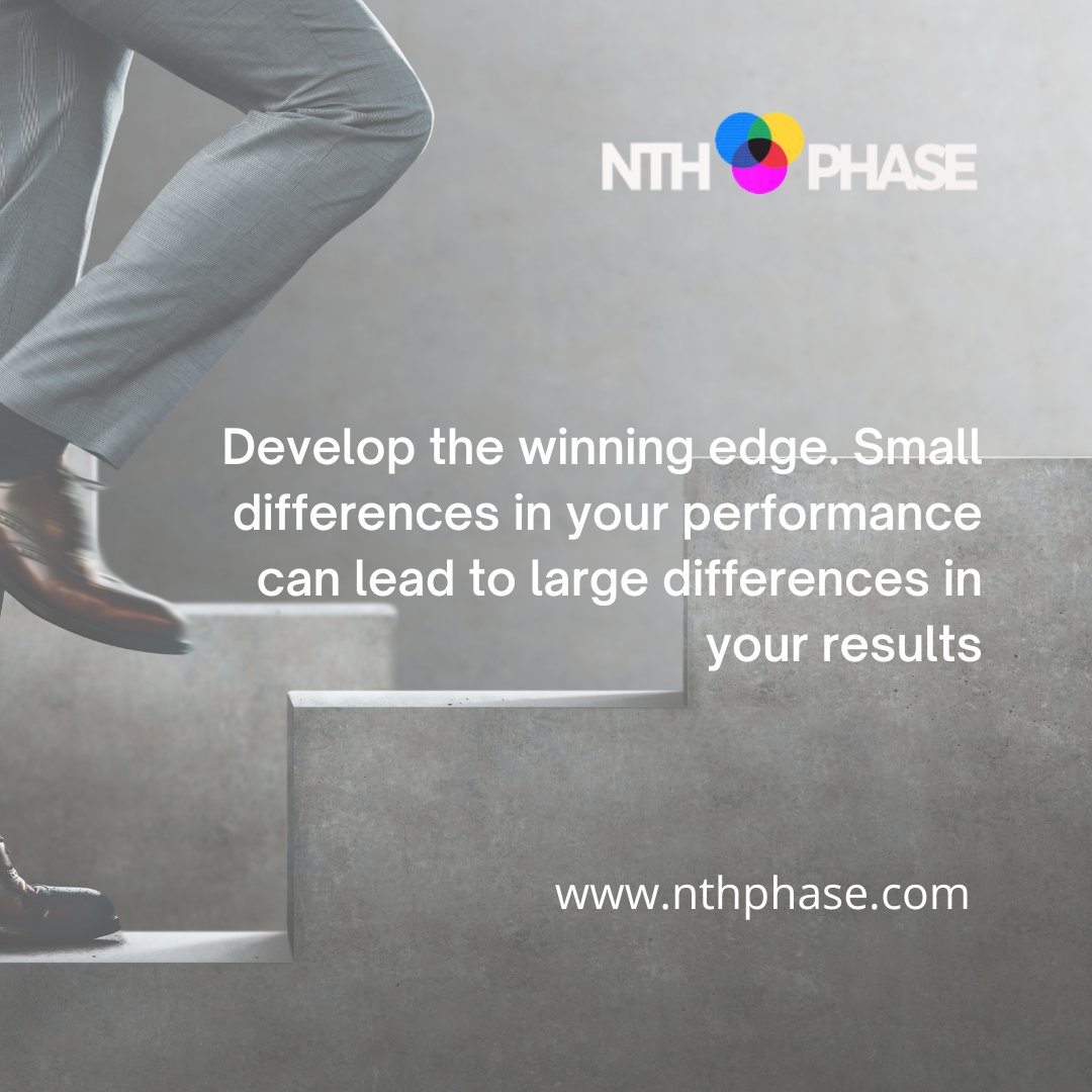 Nthphaseindia's tweet photo. Develop the winnig edge. Small defferences in your performence can lead to large differences in your results
website: https://t.co/V5fzRw65yO
Mail Us: info@nthphase.com
#NthPhase #NthPhaseSoftware
#NthPhasesoftwareSolutions #mondaymotivation https://t.co/YGnbWrniRO