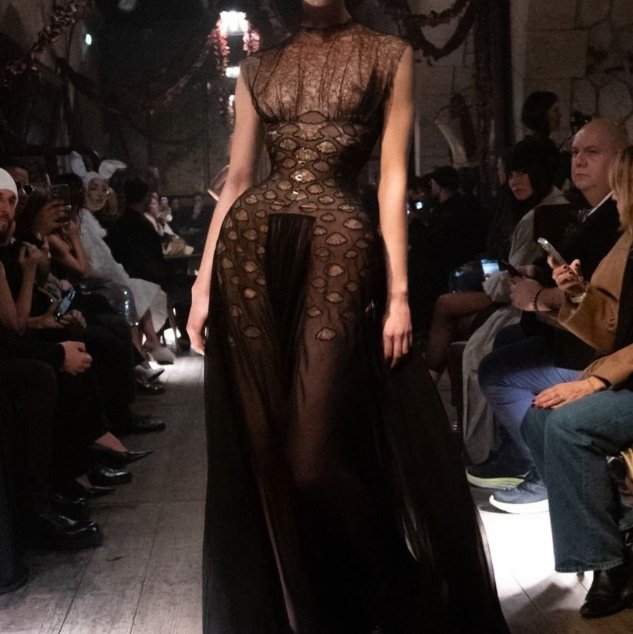 kendall jenner in maison margiela ss24 couture at the vanity fair oscars after party #Oscars2024