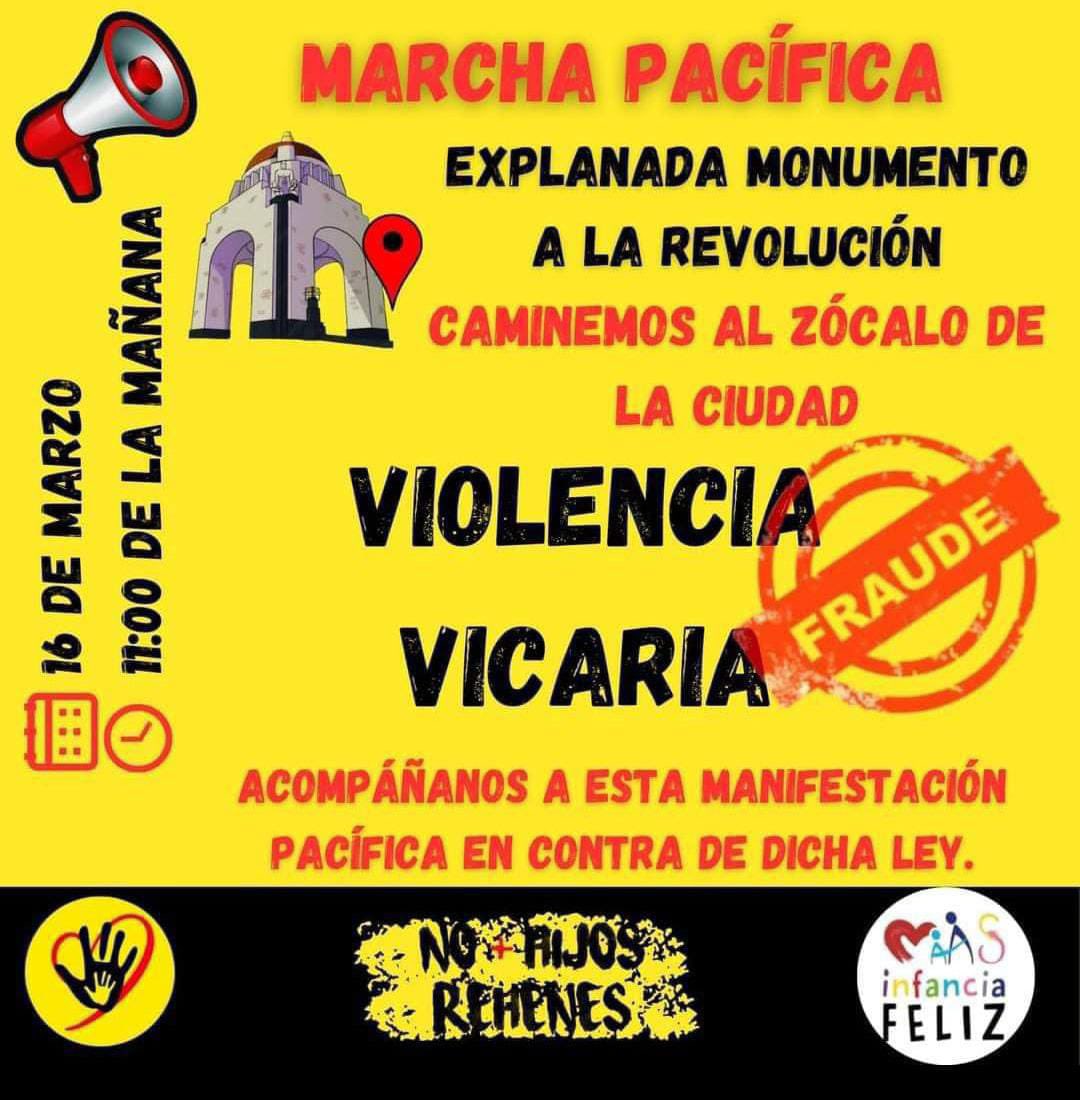 Patricio Cabezut (@patriciocabezut) on Twitter photo Acompáñanos este Sábado 16 de Marzo a las 11AM en el Monumento a la Revolución y No a la #leyvicaria <a href="/NOMASHIJOREHENE/">no mas hijos rehenes</a> Acompáñanos este Sábado 16 de Marzo a las 11AM en el Monumento a la Revolución y No a la #leyvicaria <a href="/NOMASHIJOREHENE/">no mas hijos rehenes</a>