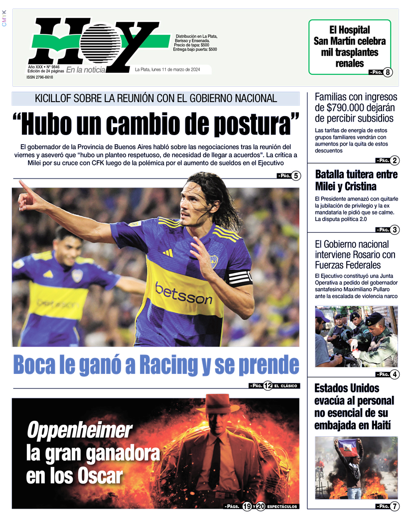 RED92cadadiamas's tweet photo. 🇦🇷🗞️☀️ #LaPlata | #TodoLoDemásEsVerso | https://t.co/mLZP8Fl8Ss | #HOYenLaNoticia
▶️📷✅La tapa del Diario #HOY de #LaPlata del #LUNES
📢#VersionWeb
https://t.co/93moxetPoZ
📢#VersiónInteractiva https://t.co/y4YOi55e2A https://t.co/9KDmv3Iru1