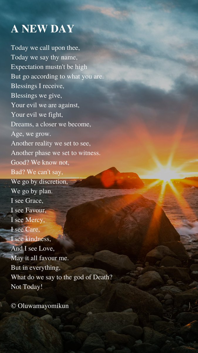 Leinado_dan's tweet photo. A New Day Before Us ✨✨✨

#POEMS 
#Ramadan 
#Oscar 
#motivational https://t.co/VVEX17caTp