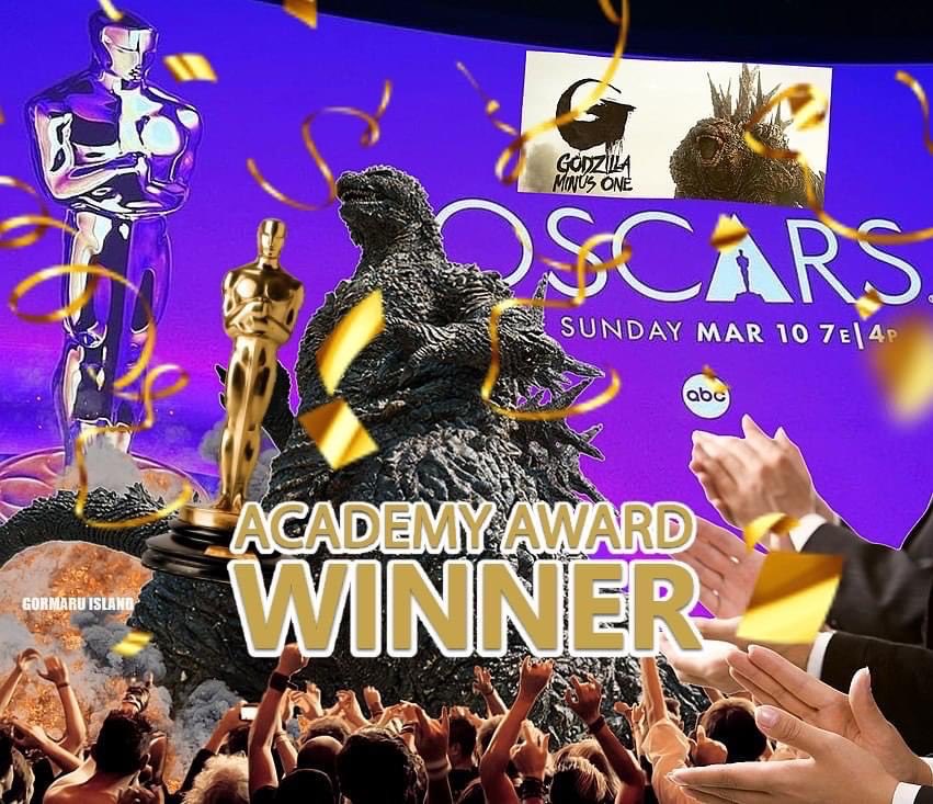 KDM_Monsters's tweet photo. GODZILLA MINUS ONE wins Best Visual Effects at the Oscars
Congrats 🎉🎉💥💥 @nostoro @Godzilla_Toho @toho_official
#Oscars #bestVFX #GodzillaMinusOne https://t.co/4stvDm99XL