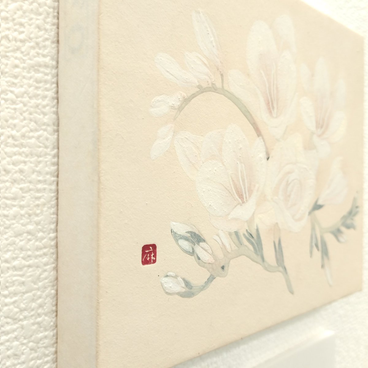 shibatacho's tweet photo. 「梅田小品展2024」より
土淵麻衣「フリージア」
F0、紙本着色
税込 ¥50,000
作品のお問合せや通販ご希望の方はホームページからお願いいたします。→ https://t.co/Ak1aEzmiqy
#梅田小品展 #art #アート #japanesepainting #oilpainting #acrylicpaint #伊智万莉奈 #OCPOCC #奥野久美子 #交久瀬ノア #川﨑千尋 #川原萌 #木子幸恵 #グランギシメオ #菅野愛沙子 #谷川真紀 #土淵麻衣 #中原実香 #中村藍 #樋口遥陽 #前田彩華 #岬ましろ #桃生ぴこ #百世 #森本ゆい #芝田町画廊 #大阪 #梅田