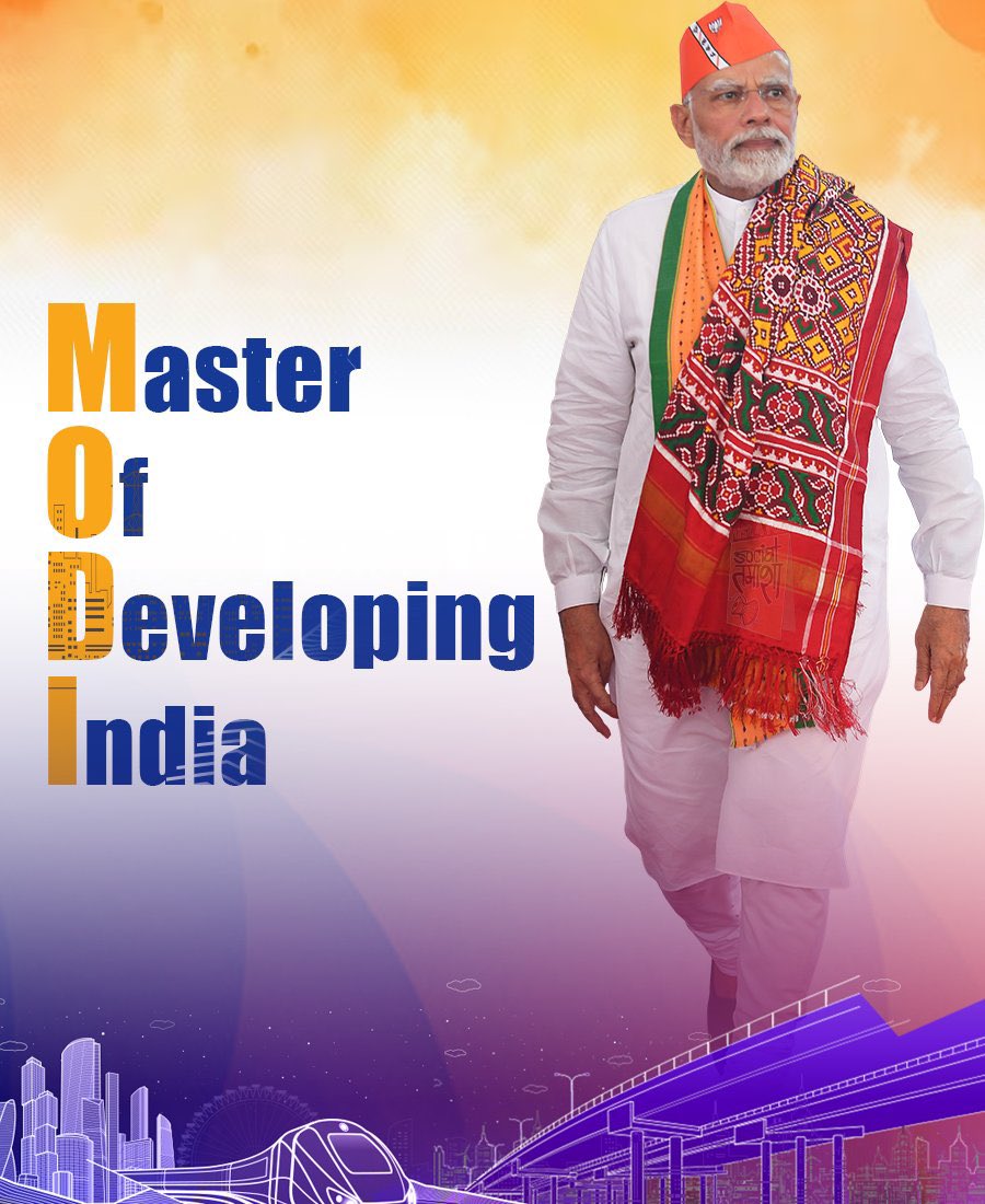 Bitt2DA's tweet photo. @narendramodi Master of developing India 

- MODI 🔥 https://t.co/ovJWtZNlHV