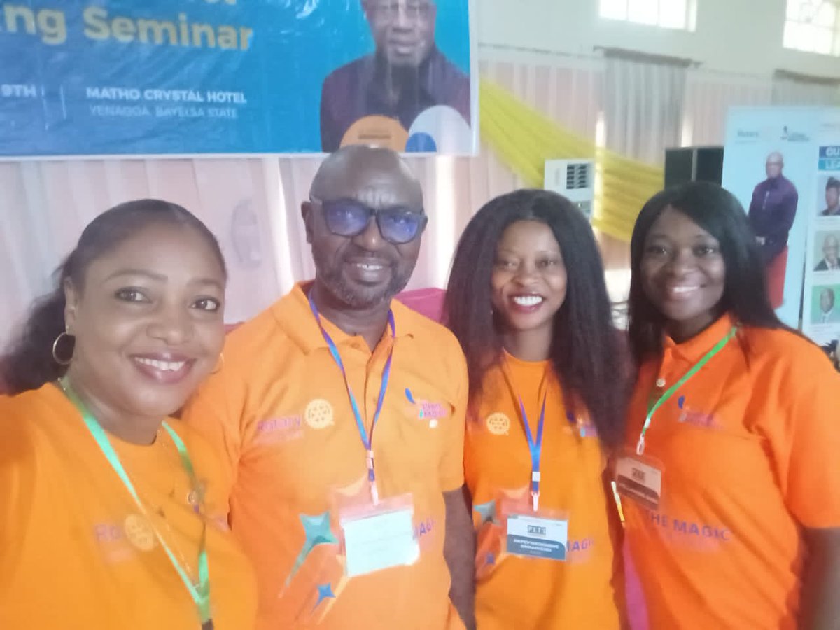 RotaryOsubi's tweet photo. Presidents for the 2024/25 Rotary year of @RDistrict9141  were trained for their office recently in Yenagoa.
Rtn Gloria Omamogho, the Incoming President for @RotaryOsubi, came back as a Prime Mover ready to unleash the #TheMagicOfRotary !
Congratulations madam President!! https://t.co/DS1IPM4Kf0