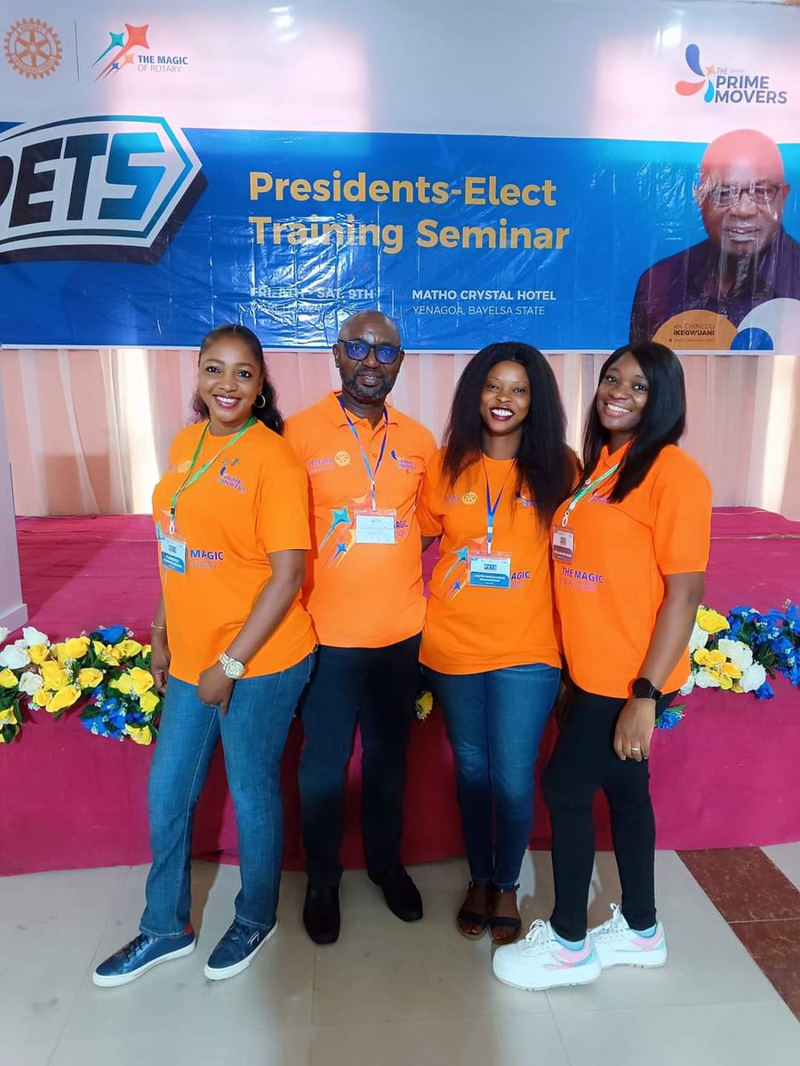 RotaryOsubi's tweet photo. Presidents for the 2024/25 Rotary year of @RDistrict9141  were trained for their office recently in Yenagoa.
Rtn Gloria Omamogho, the Incoming President for @RotaryOsubi, came back as a Prime Mover ready to unleash the #TheMagicOfRotary !
Congratulations madam President!! https://t.co/DS1IPM4Kf0
