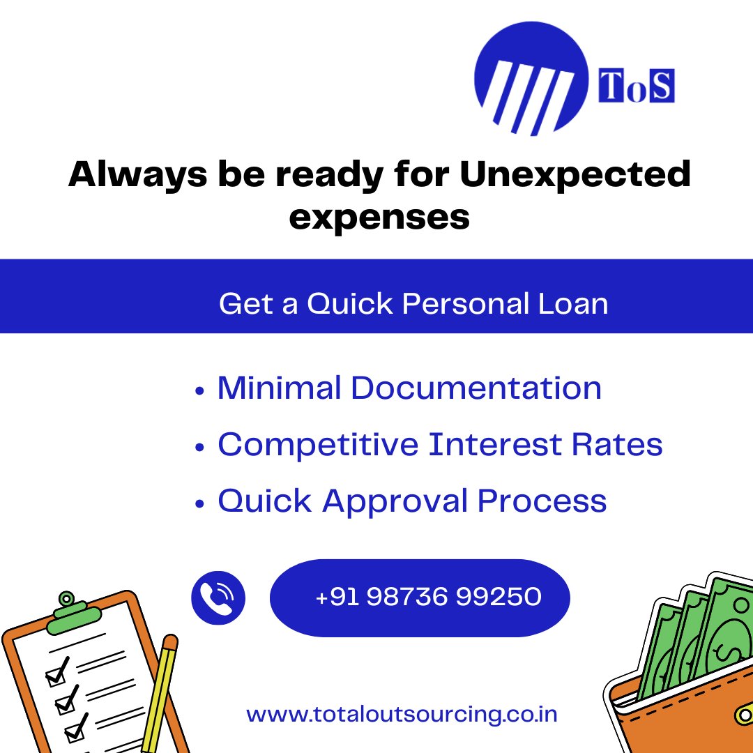 From unexpected expenses to realizing your dreams, we're here to help you every step of the way.
#totaloutsourcing #totalloan #loans #personalloans #homeloans #quickloanprocess #businessloan #bankoverdraft #safeloan #loan #financialfreedom #financial #financialservices
