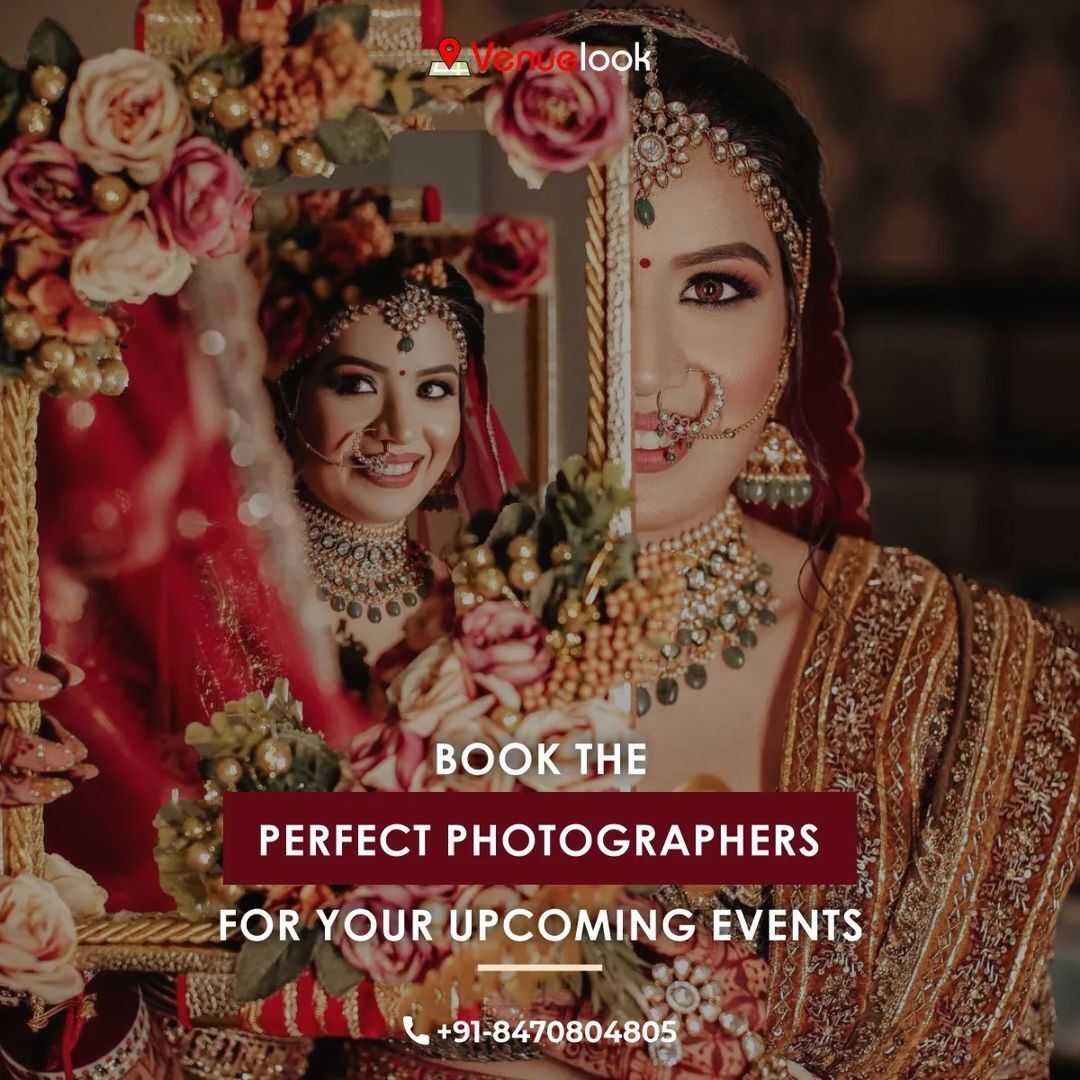 Want to freeze those moments in time? Look no further! 💫 Hire skilled photographers with Venuelook to capture the magic of your special events To plan your unforgettable events, connect with VenueLook.com or dial 📞 +91-8470-804-805 . . . . . . #weddingphotoshoot