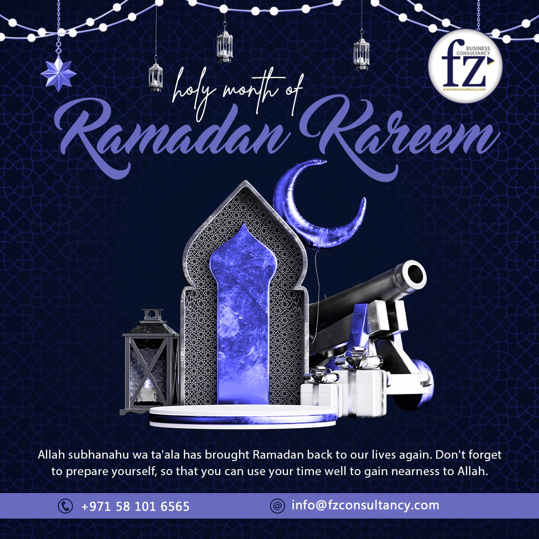 FZCONSULTANCY's tweet image. Ramadan Kareem! 🌙✨ May this blessed month of fasting and reflection bring you peace, joy, and abundant blessings. 🙏🏽🌟

WhatsApp: +971 58 101 6565 | Email: info@fzconsultancy.com 

#ramdan #ramadankareem #ramdanvibes #business #consultancy #startup #uae