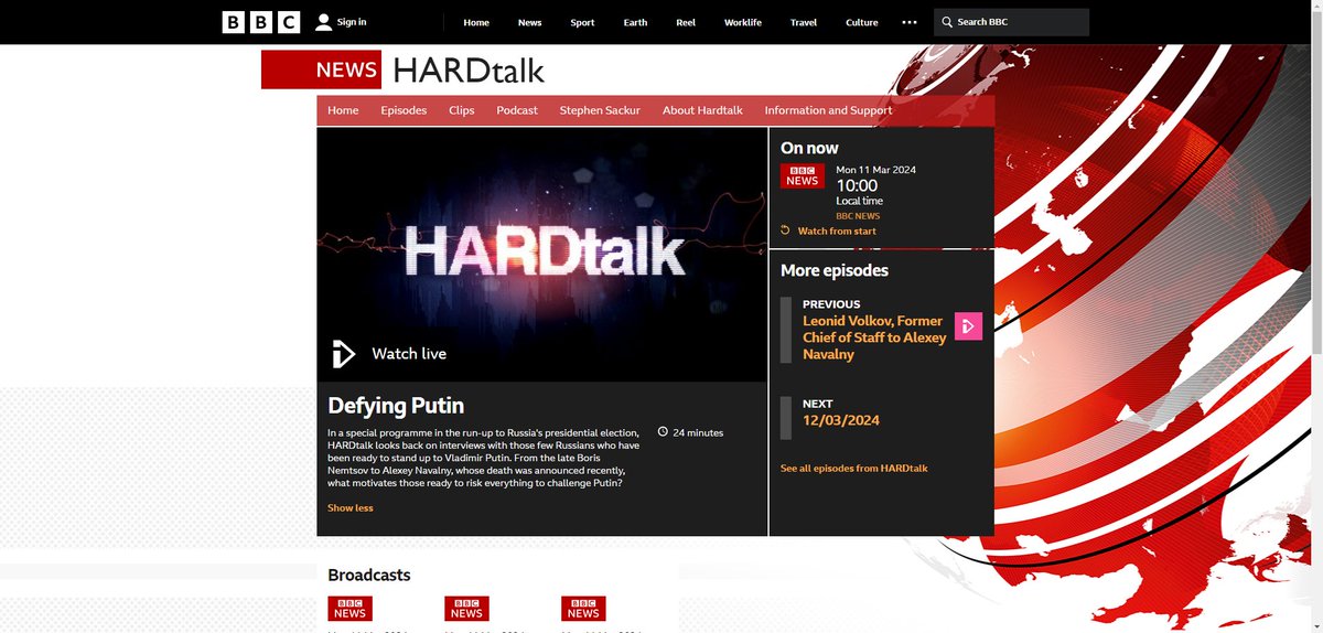 I urge all in US, EU, India who are allies of, otherwise help autocrats, #tRump #Feku etc to watch @stephensackur's @BBCHARDtalk compilation of interviews w/#Russians who've stood up to #Putin,& are now k!lled/jailed/exiled & contemplate the future underway @davidaxelrod @s_kanth