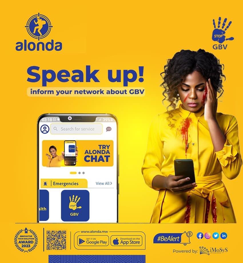 Excited to share that <a href="/alonda_mw/">Alonda</a> app is taking a powerful stand against Gender-Based Violence. Their innovative panic button feature sends alerts to emergency contacts, including GPS location, empowering users to combat GBV and ensure swift response.