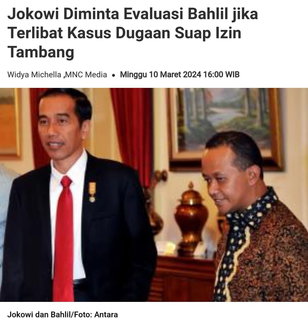 lilyanto__'s tweet photo. Parah sih perihal pencabutan izin tambang, Bahlil Lahadalia sudah menyalahi kewenangannya sebagai Menteri Investasi.
#PecatBahlil https://t.co/IJUQoWsnrZ
