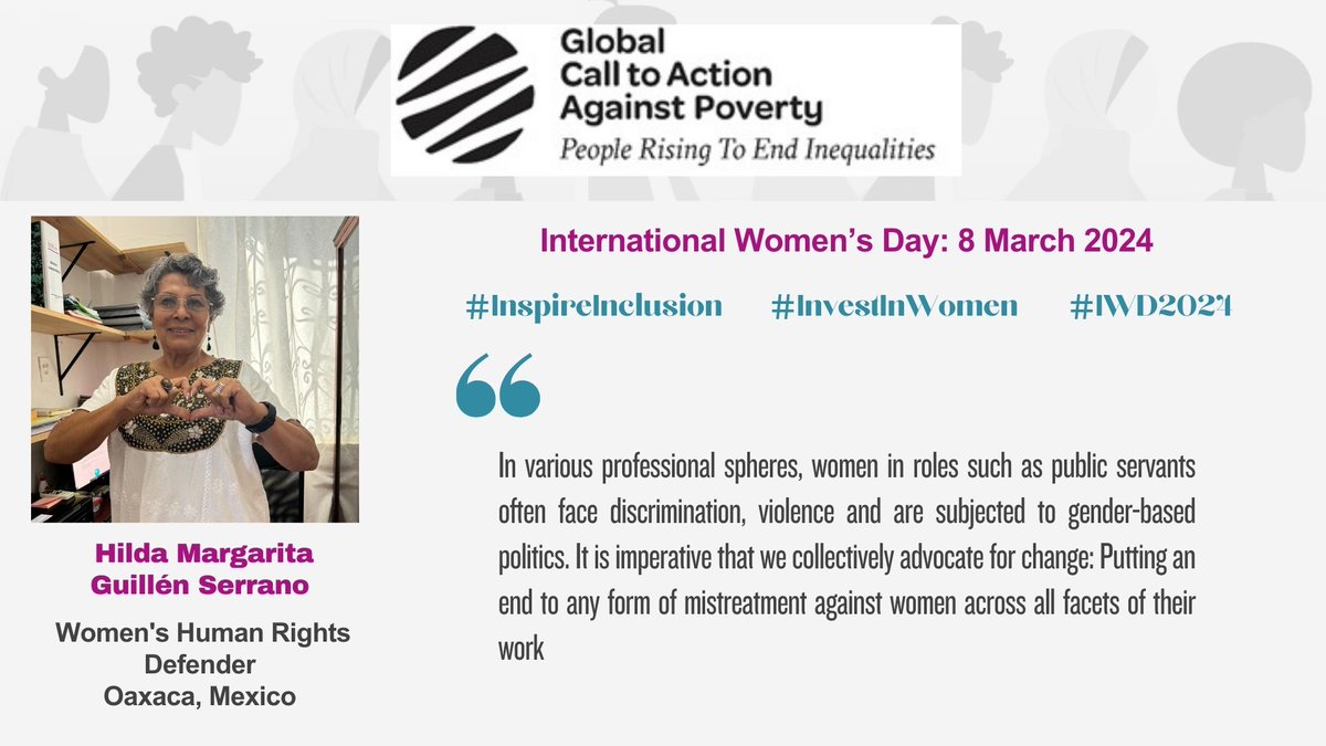 Women in roles like public servants often face discrimination &violence. Let's advocate for change, ending mistreatment in all facets of their work. GCAP Statement on #IWD2024: t.ly/EPIXZ
#InspireInclusion #InvestInWomen #LeaveNoWomanBehind #EmbraceEquity