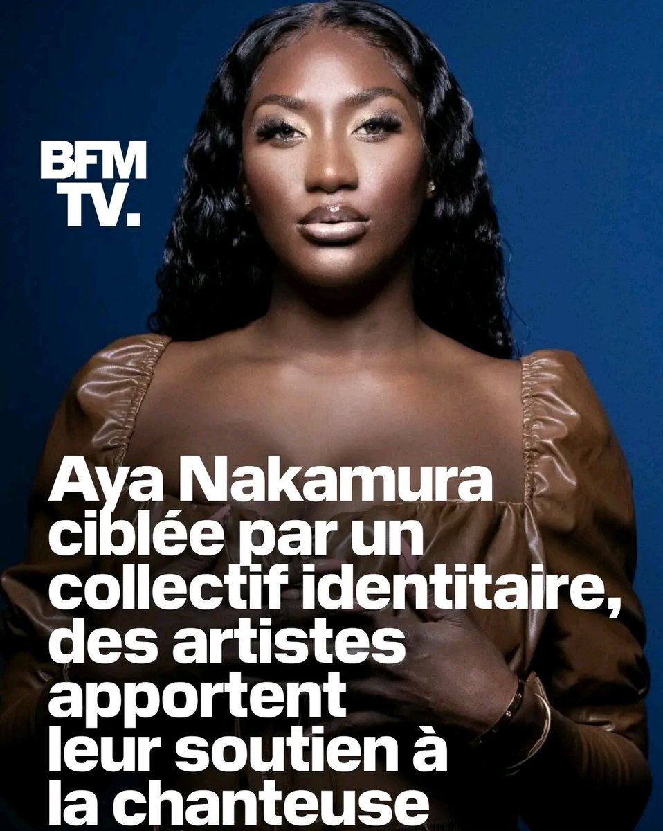 La star française de la musique d'origines malienne injuriée par des #racistes et #énergumènes français.  Ces abrutis pensent être plus fiers que les autres,  alors que personne n'aimerait leur #ressembler.  Soutien total à #AyaNakamura. Elle a déjà de la force