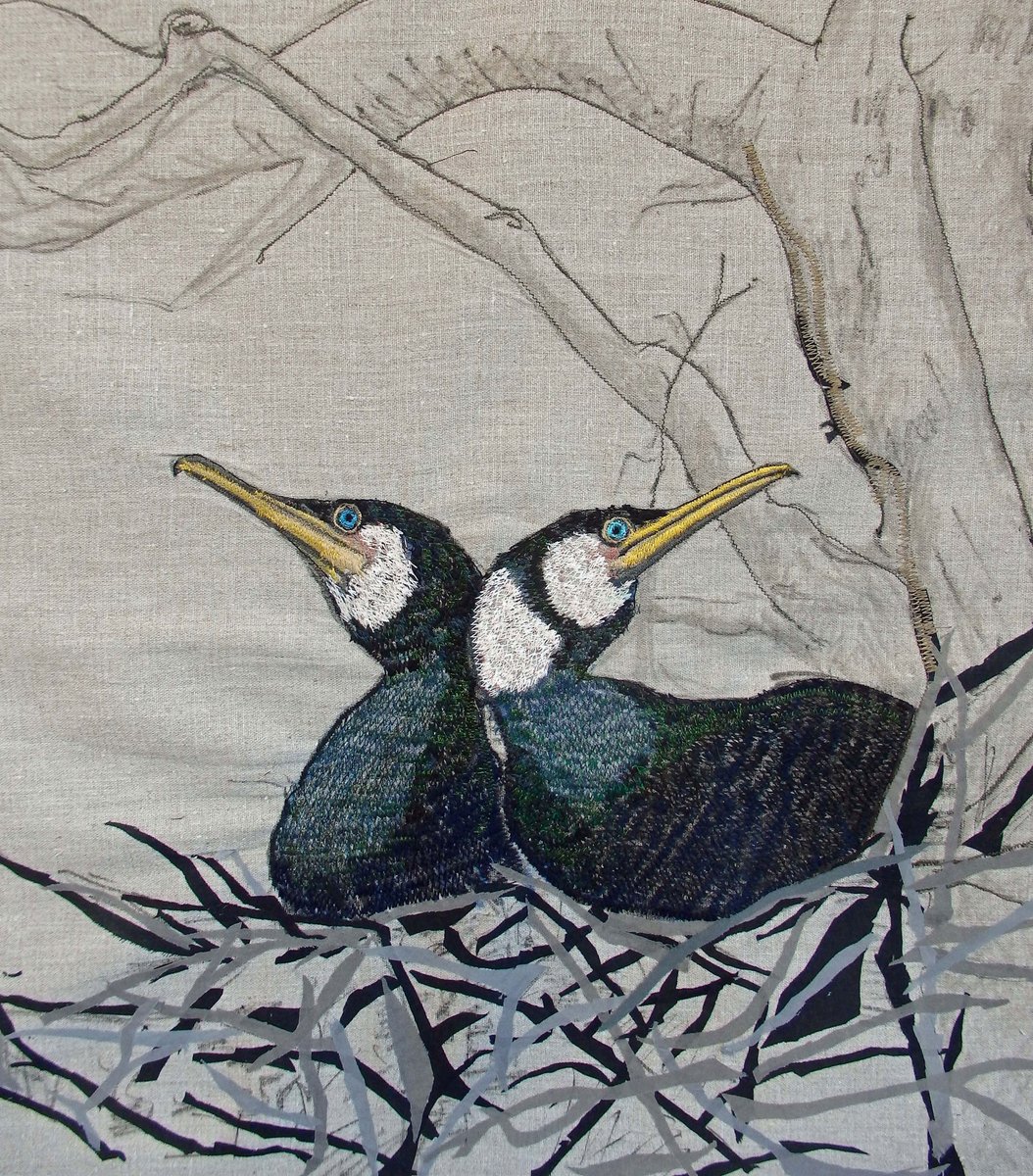 A'damse kunstenaar Petra van der Steen ifthenisnow.eu/nl/verhalen/de… #petravandersteen @vogelnieuws @NatureTodayNL @Natuurmonument @milieudefensie @TrouwGroen @NatuurenMilieu @milieucentraal @AmsterdamKunst #embroidery #borduurkunst @AmsterdamNL @VroegeVogels @ARKNatuur @ifthenisnow