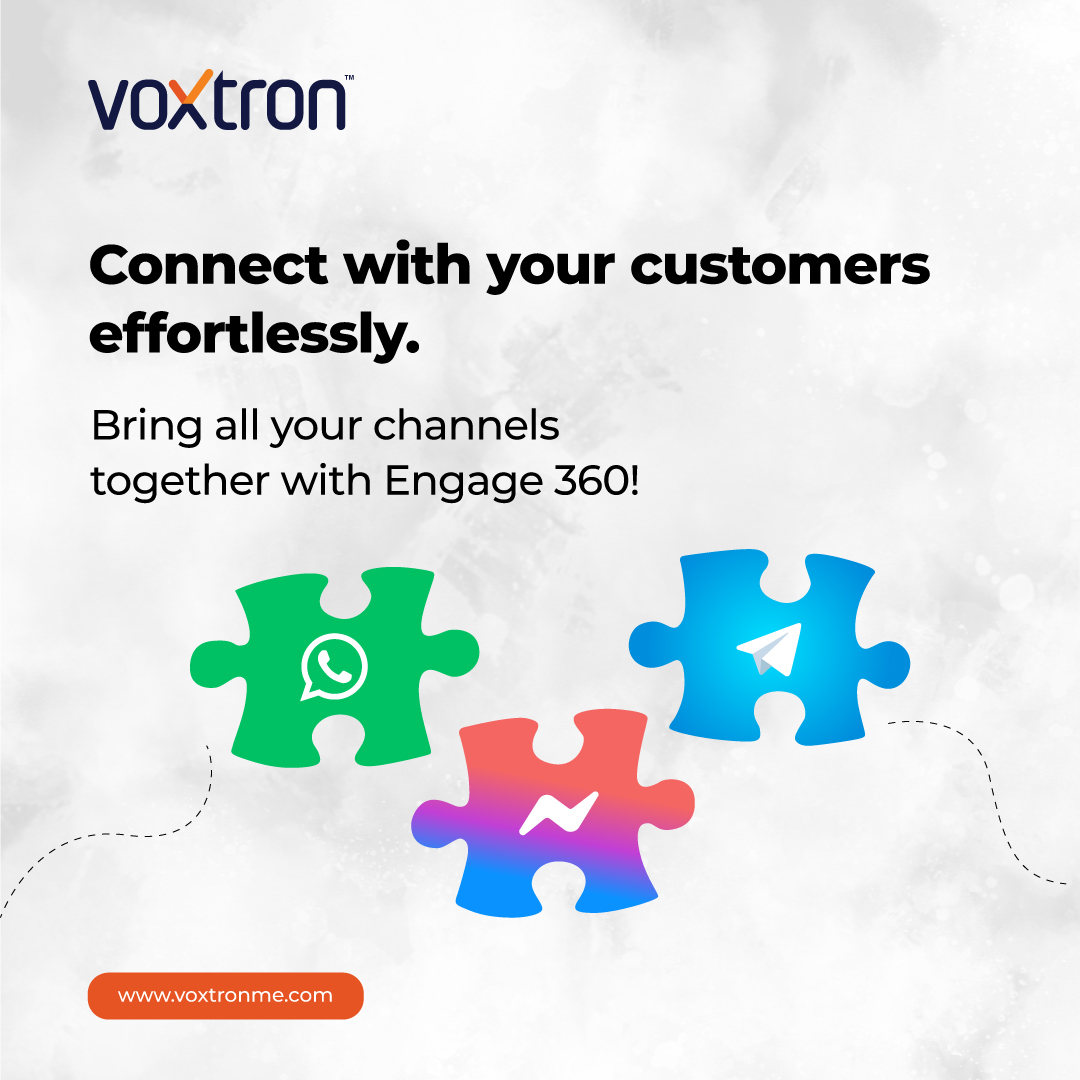 Voxtronsolution's tweet image. Struggling with juggling multiple communication channels? Engage 360 unifies it all! Experience seamless communication on one platform.
Visit Our Website🌐: voxtronme.com/engage-360/
.
#UnifiedMessaging #Engage360 #CustomerService #communicationchannels #allinoneplatform #voxtronme