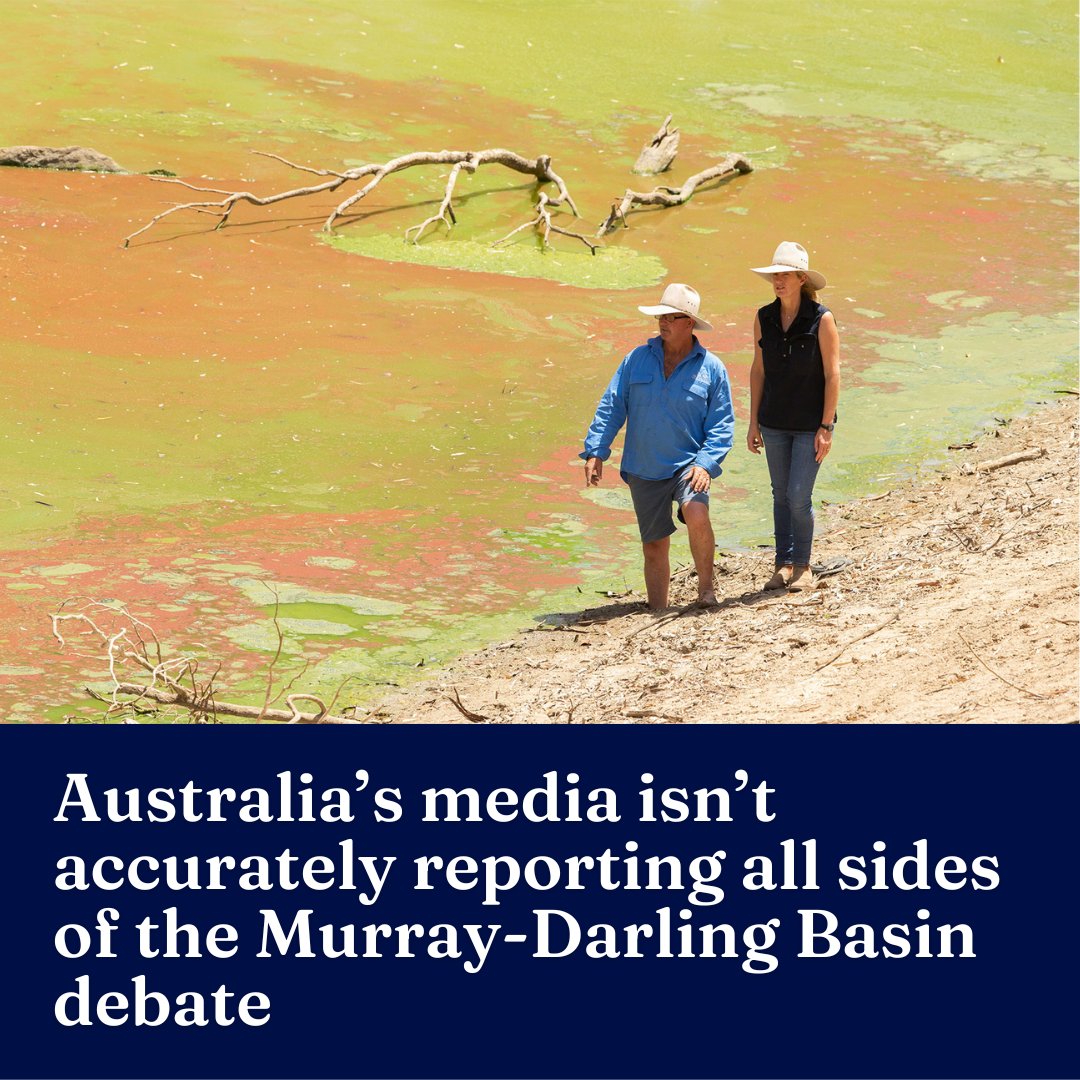 Water allocations in the Murray-Darling are a contentious issue. Experts say a lack of balance in media reporting harms public perception of the process and Indigenous custodians barely get a look in. More → unimelb.me/3wOTp4E w/ @MelbLawSchool @anna_kosovac @EzzyOD