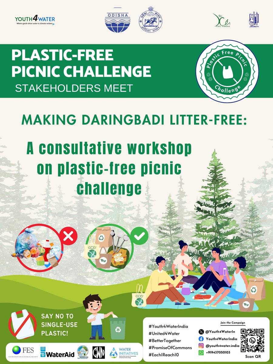 #PlasticFreePicnicChallenge 
Consultative Workshop
Making Daringbadi Litter Free
@ForestDeptt @pccfodisha