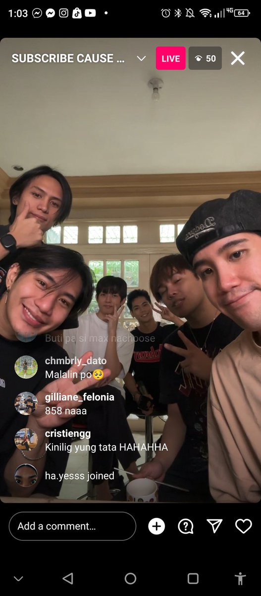 HarleyniJoker's tweet photo. Di maalis comments hayss
1STONE NOONTIME IG LIVE
@1stoneOfficial
#1stOne #1stOneLive https://t.co/8Pkh6pqlfX