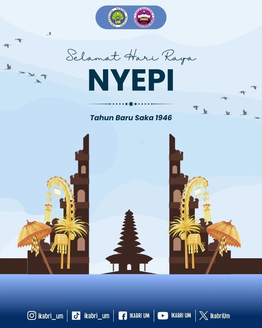 IkabriUm's tweet photo. [HARI RAYA NYEPI]

Rahajeng Rahina Nyepi
Selamat Hari Raya Nyepi Tahun Baru Saka 1946

Rahina Nyepi sampun rauh, ngiring iraga maparilaksana mangda karma sane becik setata rauh ring iraga 🙏🏻 https://t.co/pTjKAS0Xle