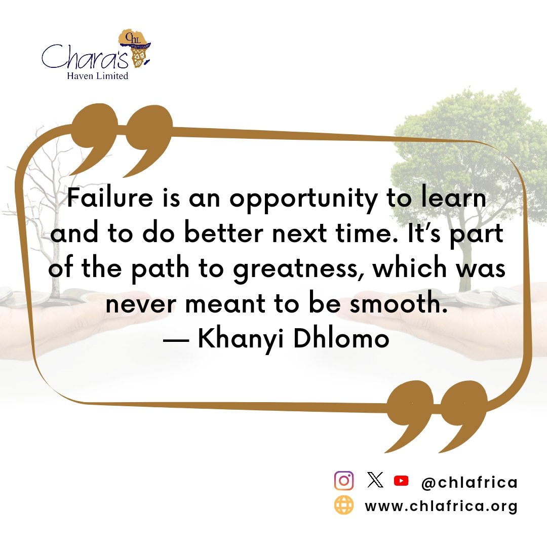 Failure is not a dead end, but a detour to success.

Every failure is a valuable lesson that can help you learn, grow, and improve. Don't let failure discourage you from pursuing your dreams.  

Turn your failures into fuel for your success. 💯

#CHLAfrica
#Motivation
#Afrochamps