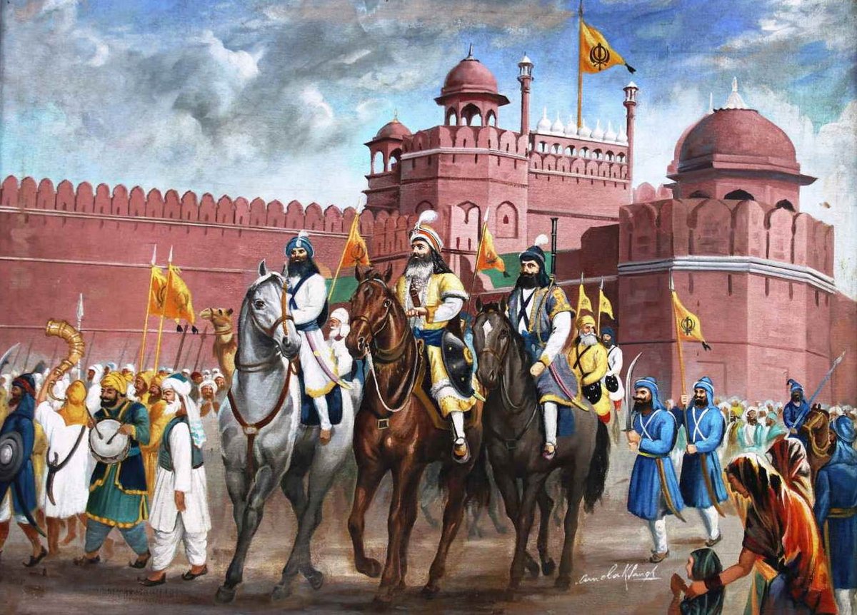 Delhi Fateh Day: When the Mughals fell and the sacred symbol of the Khalsa Panth(Nishan sahib)
was hoisted by '' baba baghel singh dhaliwal(JAT sikh)''on the Red Fort 
11 March 1783
#delhifatehdivas