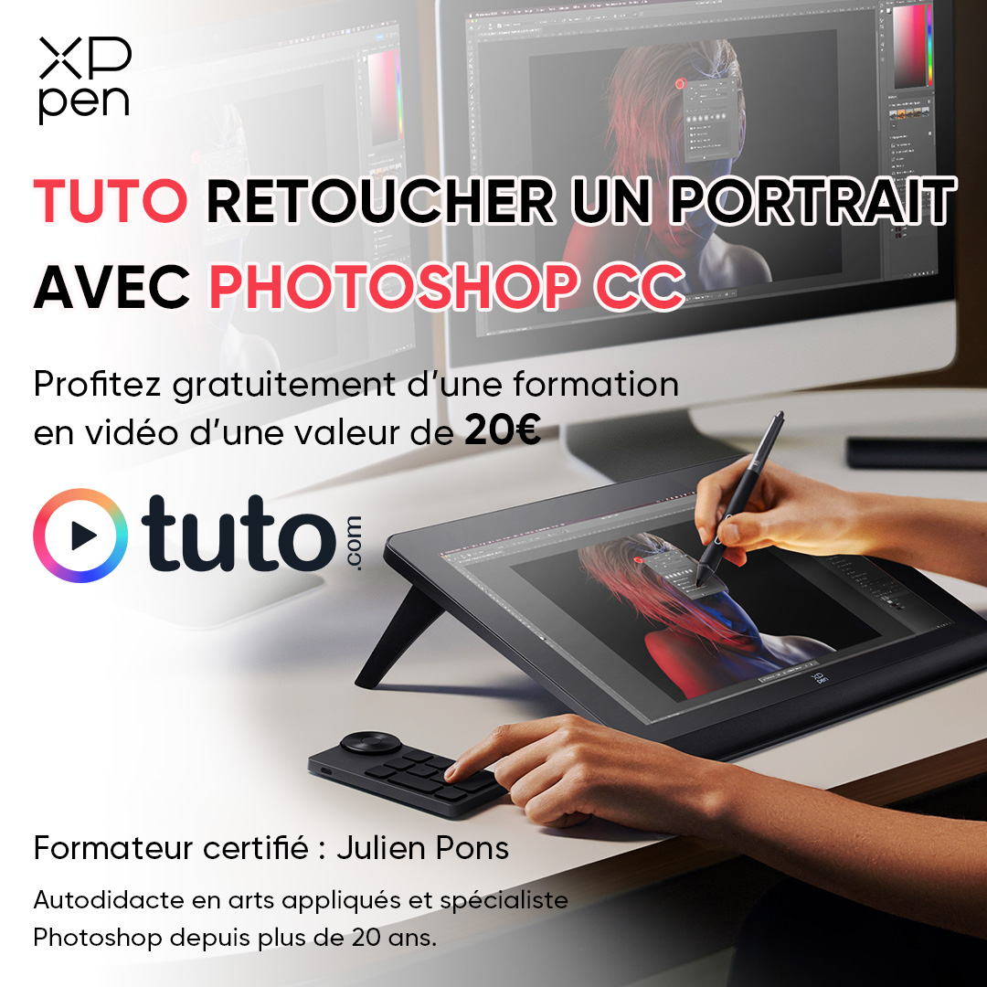 XPPentablette's tweet photo. 🎉Offres Printemps jusqu'à 50%OFF
❤️Profitez également de la formation en vidéo d'une valeur de 20€, seulement pour les nouveaux clients qui achètent la tablette graphique ! @tutofr @julienpons 
🎨Promos : https://t.co/Kv0x5NIsD4
🐲Formation : https://t.co/RMFadoMt6W

#photoshop https://t.co/BhXYSE8Bgl
