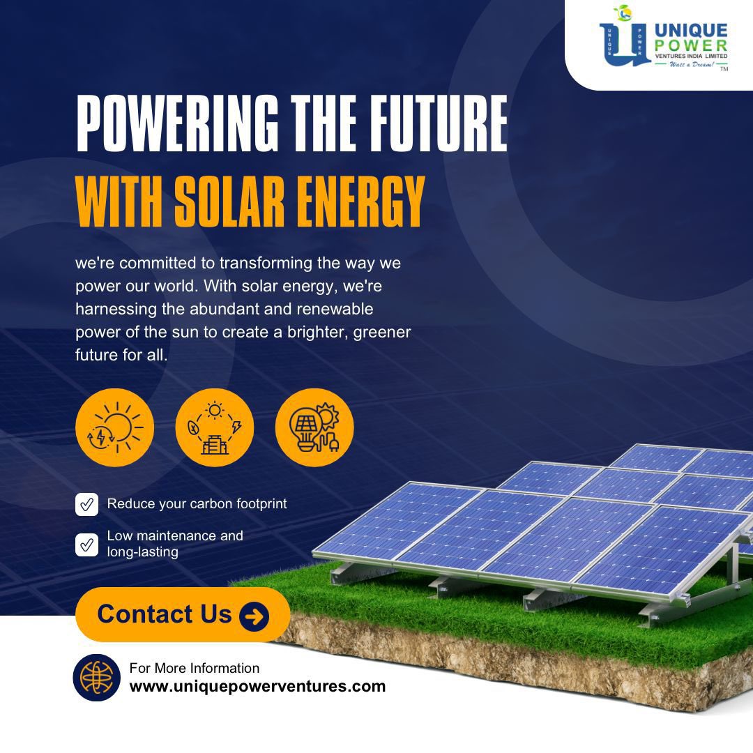 Embrace the power of the sun and reduce your carbon footprint for a brighter, greener future. #SolarPowerRevolution #GreenEnergyFuture #UPVIL #HarnessTheSun #Solarpanel #RenewableRevolution #BrighterGreenerWorld