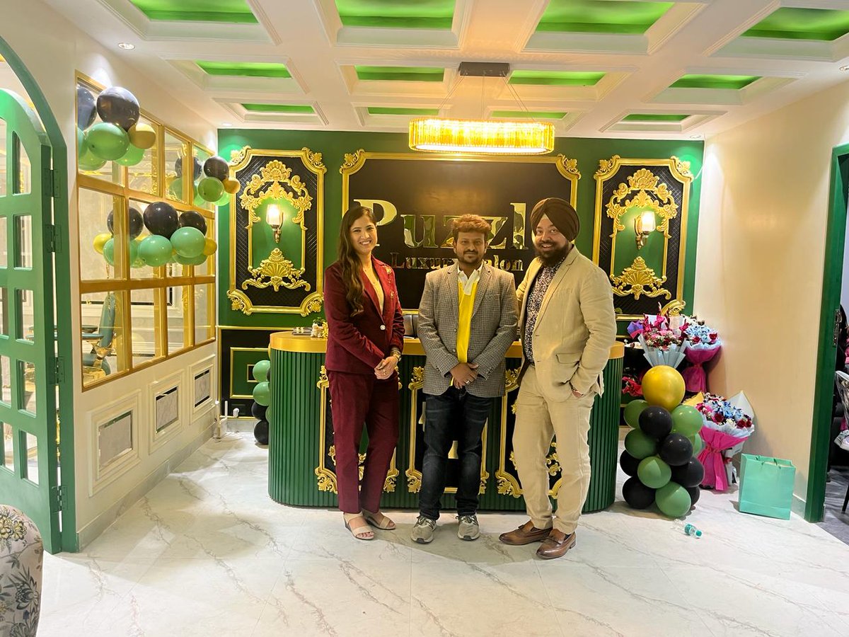 designplsdecore's tweet photo. Exciting news! Our latest interior design project with @puzzleluxurysalon.amritsar in Amritsar is now live! Step into a world of elegance and sophistication crafted by Design Plus Decore. 💫 
#InteriorDesign #PuzzleLuxurySalon #DesignPlusDecore #GrandLaunch #amitchandraposts https://t.co/mUqGQTO6kL