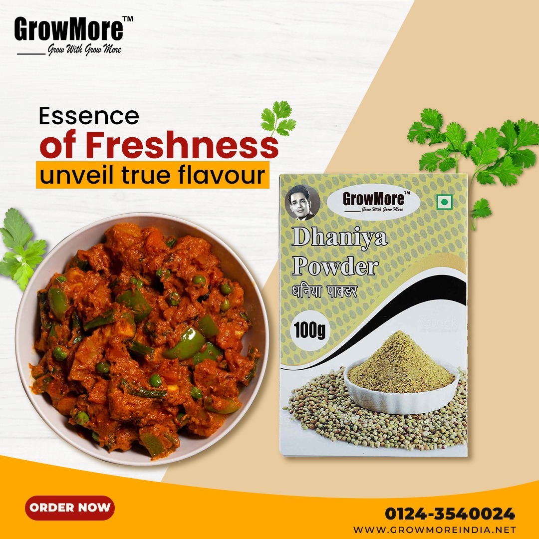 GrowMore_Ind's tweet photo. Impeccable for curries and soups, GrowMore #Dhaniya powder is the secret ingredient for awesome authentic taste. Sprinkle some #GrowMore Dhaniya, and relish the traditional taste!

#dhaniyapowder #grocery #spices #groceryshopping #grocerystore #homemade #organic #Coriander ☘️ https://t.co/soKvjcJQDk