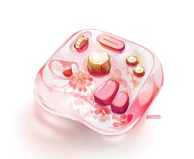 I know it's not practical... but I've been really into resin designs lately!  My entry for #DrawMyLite~ 