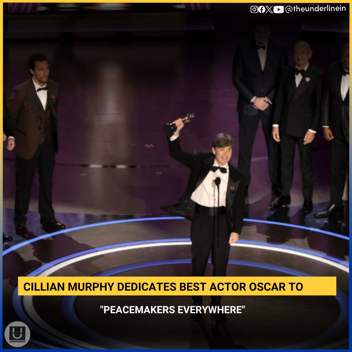 Cillian Murphy dedicates Best Actor Oscar to 'peacemakers everywhere'

#Cillian #Oppenheimer #oppenheimersweep #CillianMurphy #Oscar2024 #Oscars  #oscars2024  #96thAcademyAwards