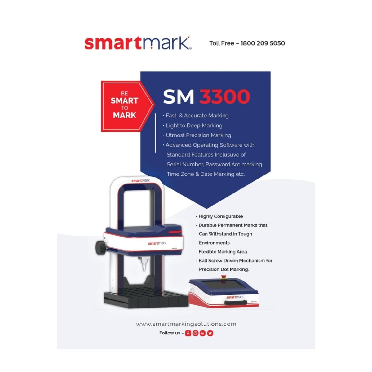SmartMa38895182's tweet photo. SM3300 ! 
#SmartMark #Marking #MarkingSolution #ReliableMarkingSolution #PneumaticMarking #MarkingTechnology #VINmarking#DotPin #MetalMarking #PinMarking #DesignToOrder #SPM   #DotPeenMarking #LatestMarkingTechnology  #SmartMarkingSolutions #Pune Pune  https://t.co/BeYqYOg3G3 https://t.co/LEDqzj9LOd