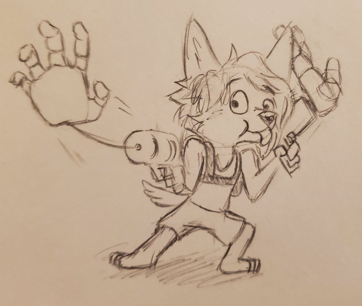 Looks like <a href="/SkyMafiaArt/">Follow SkyMafia 💸 for a free scone</a> has acquired the GrabPack, who he grabs is not safe from his bum 😩😔