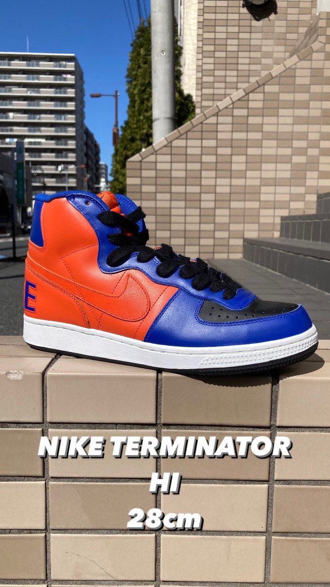 65kicks's tweet photo. 👀新着スニーカー情報 👀

"NIKE TERMINATOR HI"

🆕 👟 👟

#kicksclan 
#戸田公園
#戸田公園駅
#new
#nike
#niketerminator
#nikeairforce1
#airjordan1
#high
#low
#ズームアンガス
#ダンク
#ターミネイター
#ジョーダン
#ナイキ
#フォースワン
#スニーカー
#ニックスカラー
#nba
#新着
#新作
#入荷 https://t.co/TtCUFVwVXW