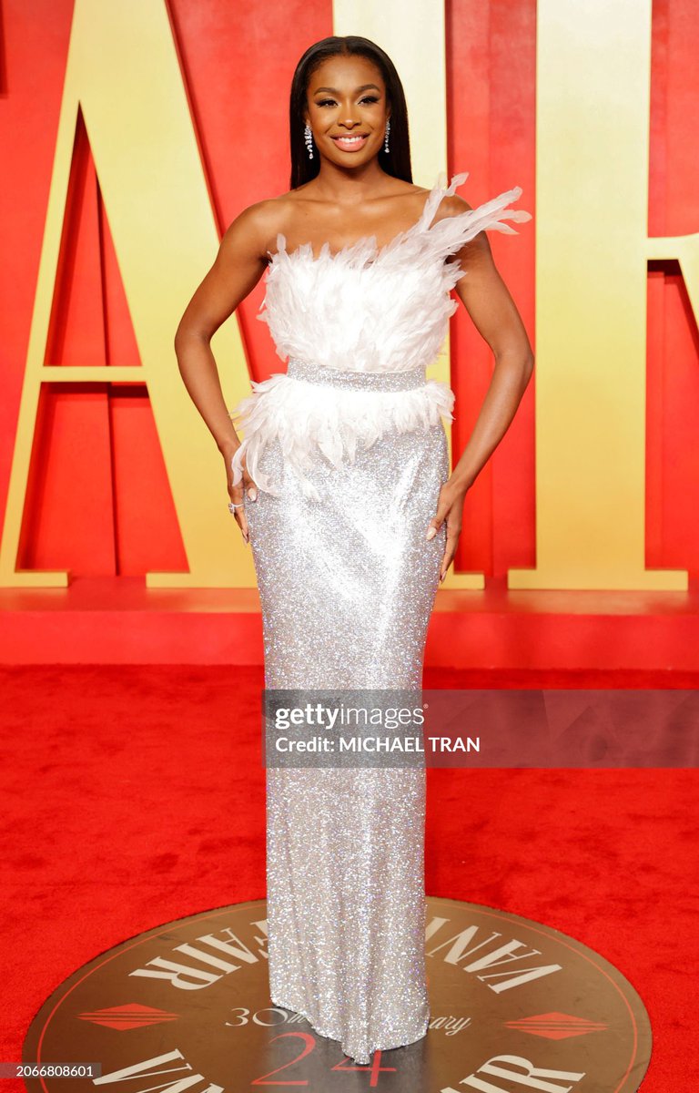 Coco Jones attends the 2024 Vanity Fair Oscar party  #VFOscars #Oscars ✨