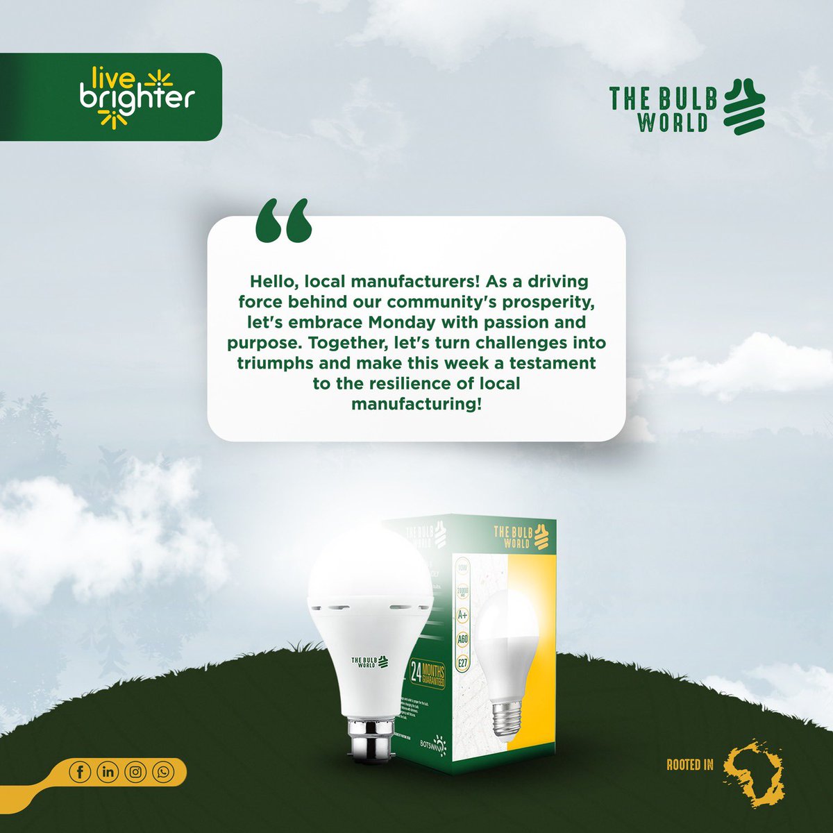 #ShineBright #MondayMotivation

<a href="/thebulbworldBW/">The Bulb World</a>