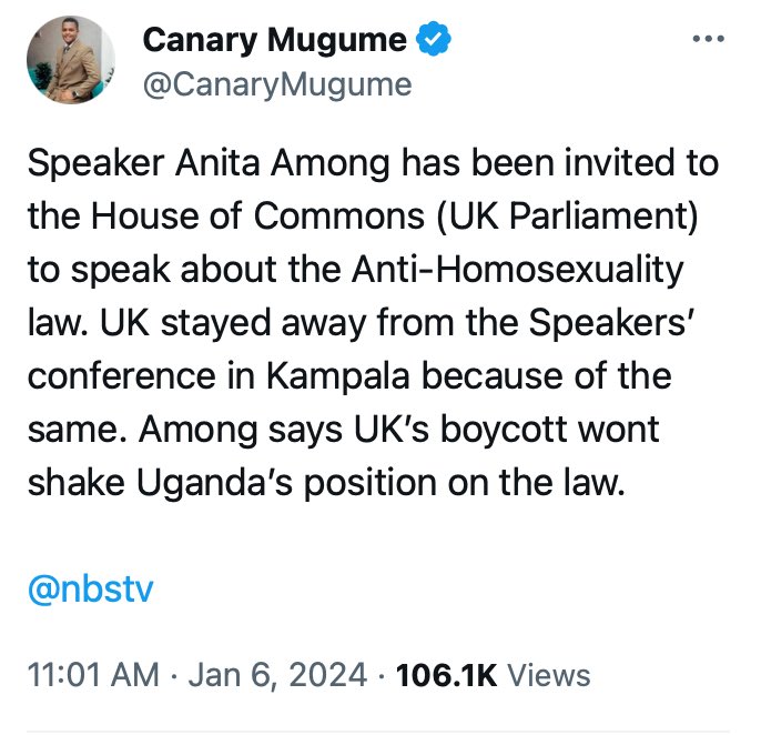 hillarytaylorvi's tweet photo. .@canarymugume any updates on what you said? today is the final day of the commonwealth speakers summit. why was @anitahamong snubbed?
#commonwealth75 | #repealaha2023
#standup4humanrights https://t.co/K60ZJ8LAT7