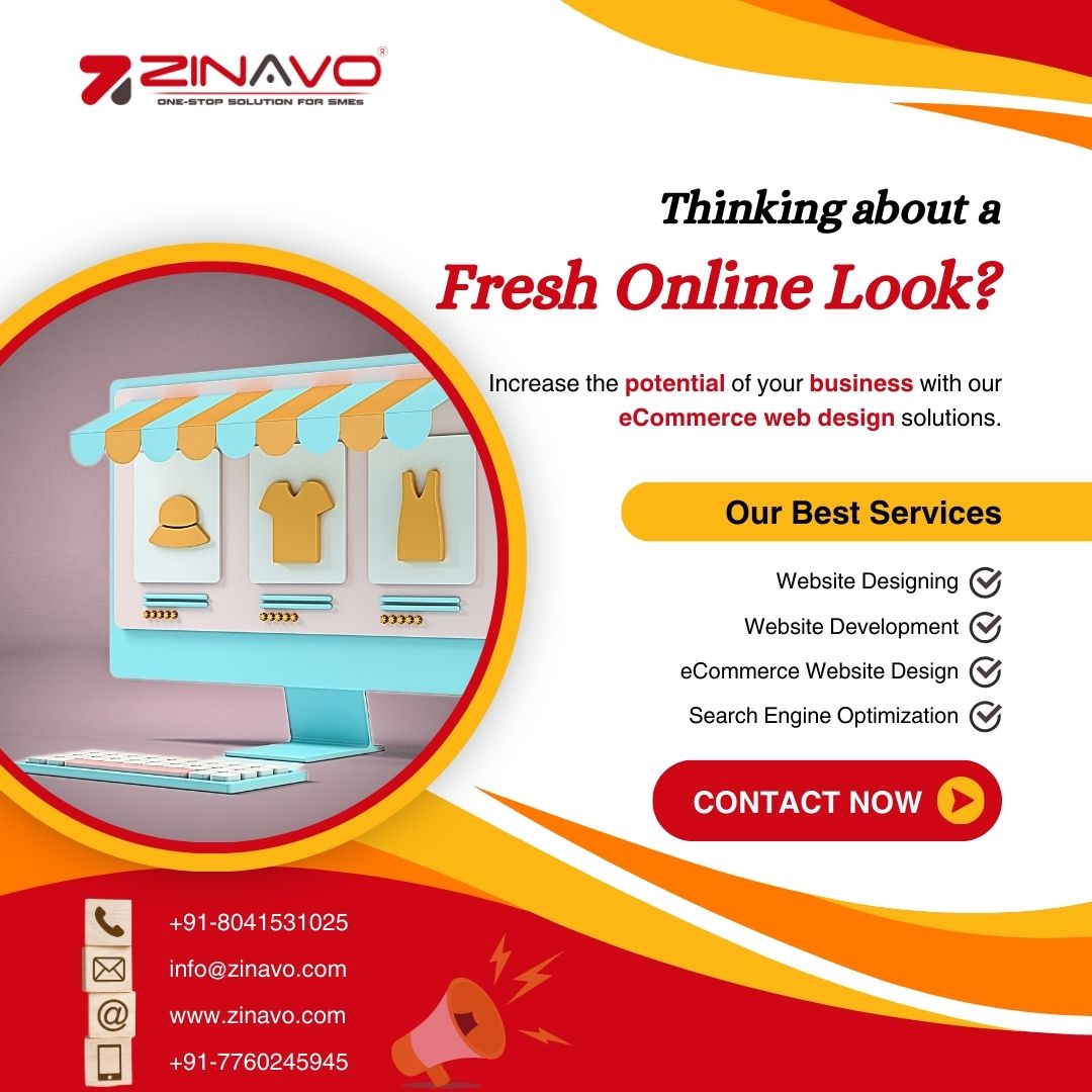 Looking for a stunning 🛒eCommerce website design? Which is designed to look great and convert visitors into customers?💻

Contact Us:

📞 +91-77602 45945 
🔗 zinavo.com

#zinavo #bangalore #ecommercedesign #ecommercedevelopment #onlinebusinesssuccess #webdevelopment