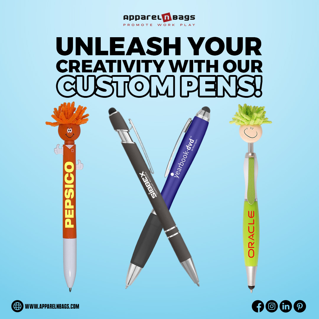 apparelnbags's tweet photo. Your words are powerful, and they deserve to be written with style. That's where our custom pens come in!

Shop Now: https://t.co/li9I2ClVxe

#ApparelnBags #CustomPens #PersonalizedPens #WriteYourStory #MakeYourMark #CustomizedWriting #WriteInStyle #ElevateYourWriting https://t.co/J3StTURg9b