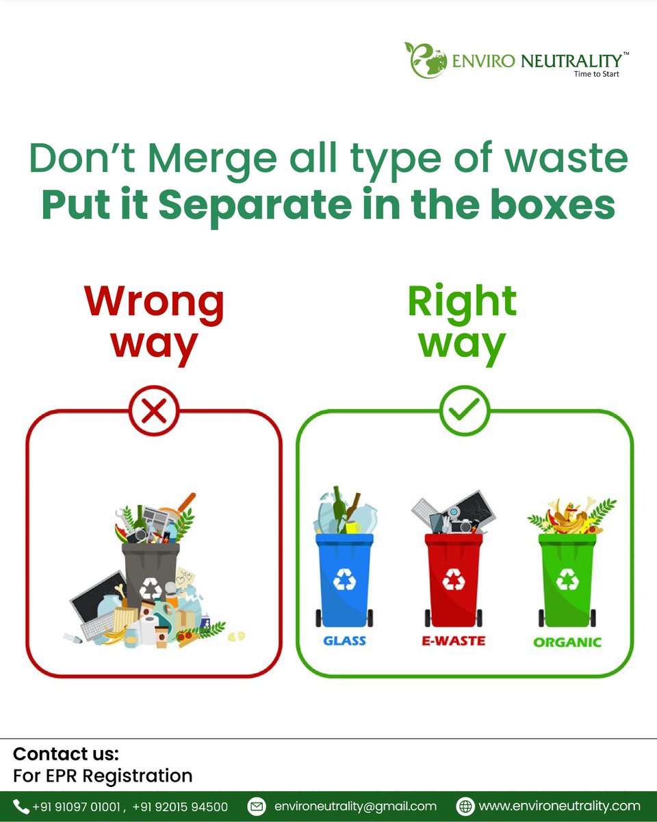 Everyone divides their trash! 📷📷 It's important to separate recyclables from non-recyclables to help the environment.

#environment #plasticwastemanagement #segregatewaste #ewaste #rubberwaste #environeutrality